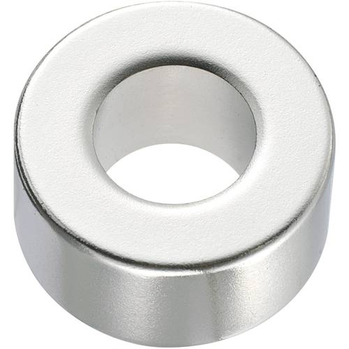 Thumbnail - TRU COMPONENTS 506013 Permanent-Magnet Ring (Ø x H) 20 mm x 5 mm N45 1.33 - 1.37 T Grenztemperatur (max.): 80 °C