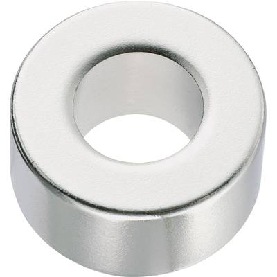 Conrad Components 506018 Permanent-Magnet Ring (Ø x H) 10 mm x 2 mm N35M  1.18 - 1.24 T Grenztemperatur (max.): 100 °C 