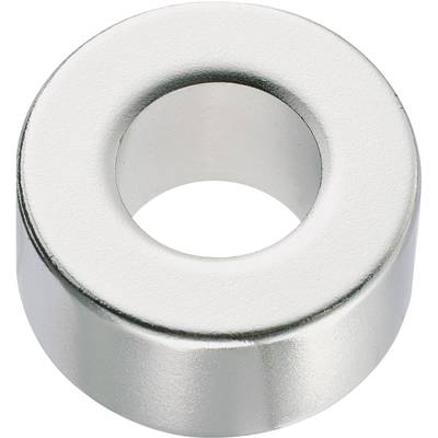 Conrad Components 506030 Permanent-Magnet Ring (Ø x H) 20 mm x 2 mm N35EH  1.18 - 1.2 T Grenztemperatur (max.): 200 °C 