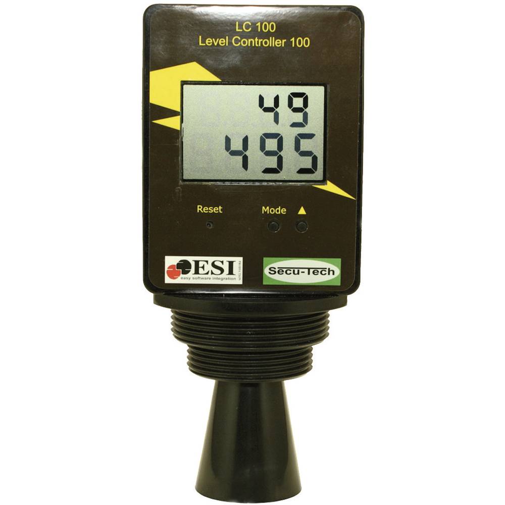 Contactloze niveaumeter-Niveausensor SecuTech LCD 101-ST001002Max. 9999 liter