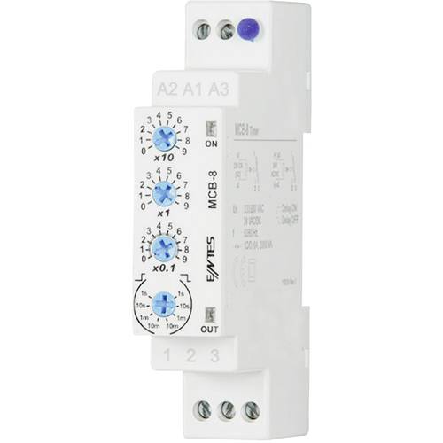ENTES 101584 MCB-8 Zeitrelais Multifunktional 24 V/DC, 24 V/AC, 230 V/AC 1 St. Zeitbereich: 0.1 s - 30 h 1 Wechsler