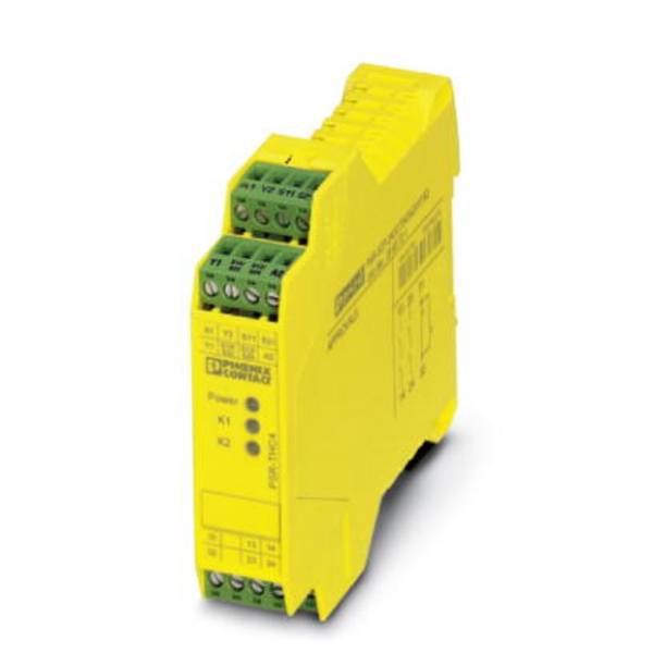 Sicherheitsrelais PSR-SCP- 24UC/THC4/2X1/1X2 Phoenix Contact Betriebsspannung: 24 V/DC, 24 V/AC 2 Schließer, 1 Öffner (B x H x T) 22.5 x 99 x 114.5 mm 1 St.