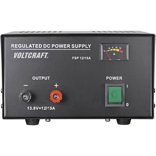 VOLTCRAFT FSP-11312 Labornetzgerät, Festspannung kalibriert (DAkkS-akkreditiertes Labor) 13.8 V/DC 12 A 165 W Anzahl Aus...