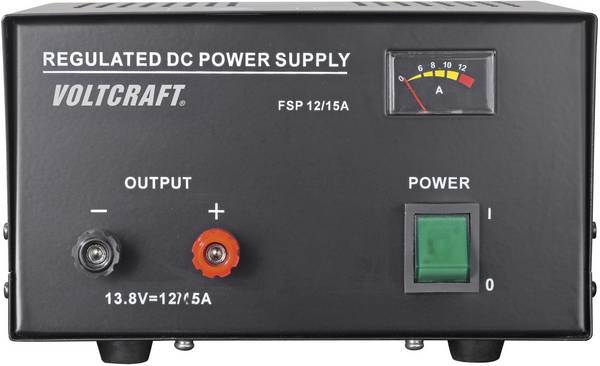 VOLTCRAFT FSP-11312 Labornetzgerät, Festspannung kalibriert (ISO) 13.8 V/DC 12 A 165 W   Anzahl Ausgänge 1 x