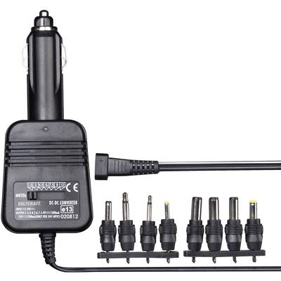 VOLTCRAFT  DC/DC-Wandler 12 V/DC, 24 V/DC - 1.5 V/DC, 3 V/DC, 4.5 V/DC, 6 V/DC, 7.5 V/DC, 9 V/DC, 12 V/DC/1.2 A 14.4 W