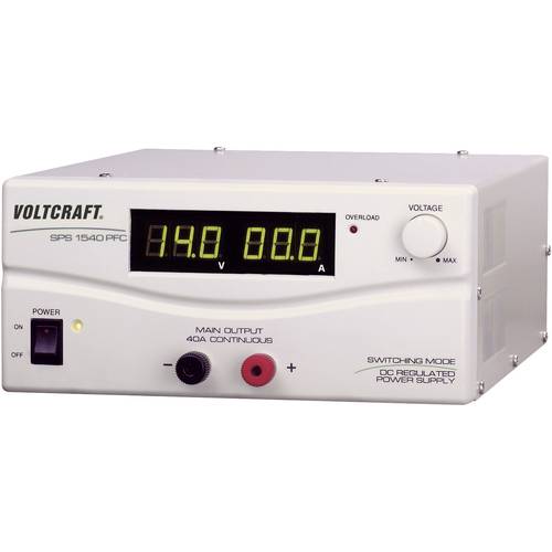 Thumbnail - VOLTCRAFT SPS 1540 PFC Labornetzgerät, einstellbar kalibriert (DAkkS-akkreditiertes Labor) 3 - 15 V/DC 4 - 40 A 600 W Re...