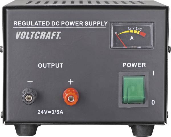 VOLTCRAFT FSP-1243 Labornetzgerät, Festspannung kalibriert (DAkkS-akkreditiertes Labor) 24 V/DC 3 A 72 W   Anzahl Ausgänge 1 x