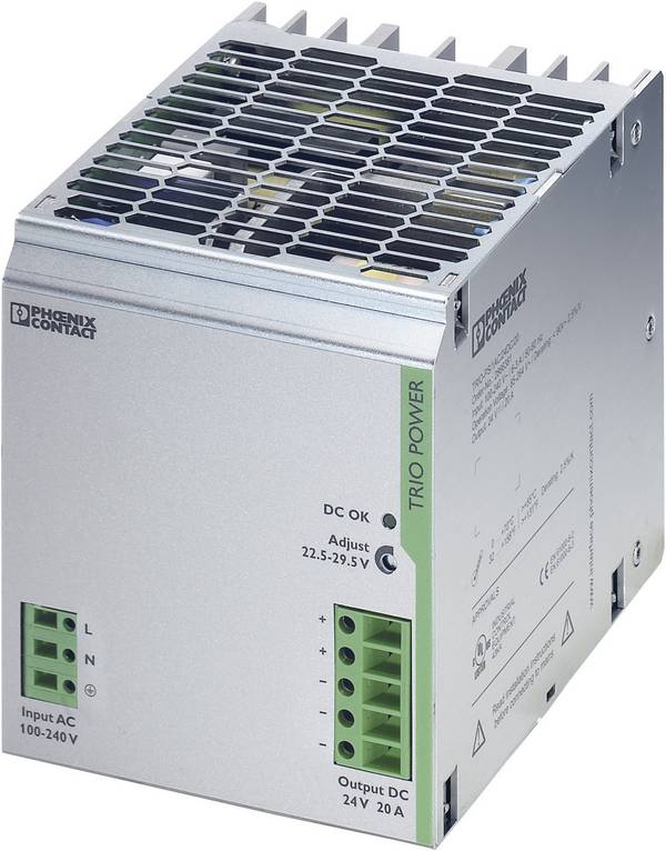 Phoenix Contact 2866381 Hutschienen-Netzteil (DIN-Rail)  24 V/DC 20 A 480 W Anzahl Ausgänge:1 x  Inhalt 1 St.