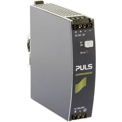 Netzteil Puls Dimension, 24V DC, 5A, für AC 200-240V. Geeignet zur Stromversorgung von elektronischen Geräten.