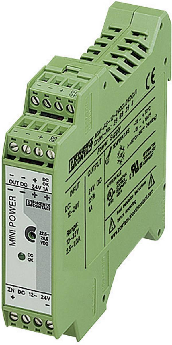 Phoenix Contact 2866284 Hutschienen-Netzteil (DIN-Rail)  24 V/DC 1 A 24 W Anzahl Ausgänge:1 x  Inhalt 1 St.