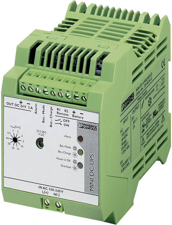 Phoenix Contact MINI-DC-UPS/24DC/2 2866640 Industrielle USV-Anlage (DIN Rail)
