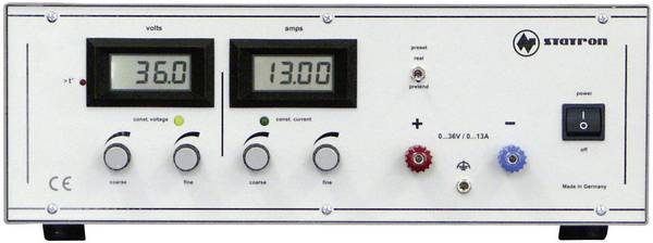 Statron 3252.1 Labornetzgerät, einstellbar 0 - 36 V/DC 0 - 13 A 468 W Anzahl Ausgänge 1 x