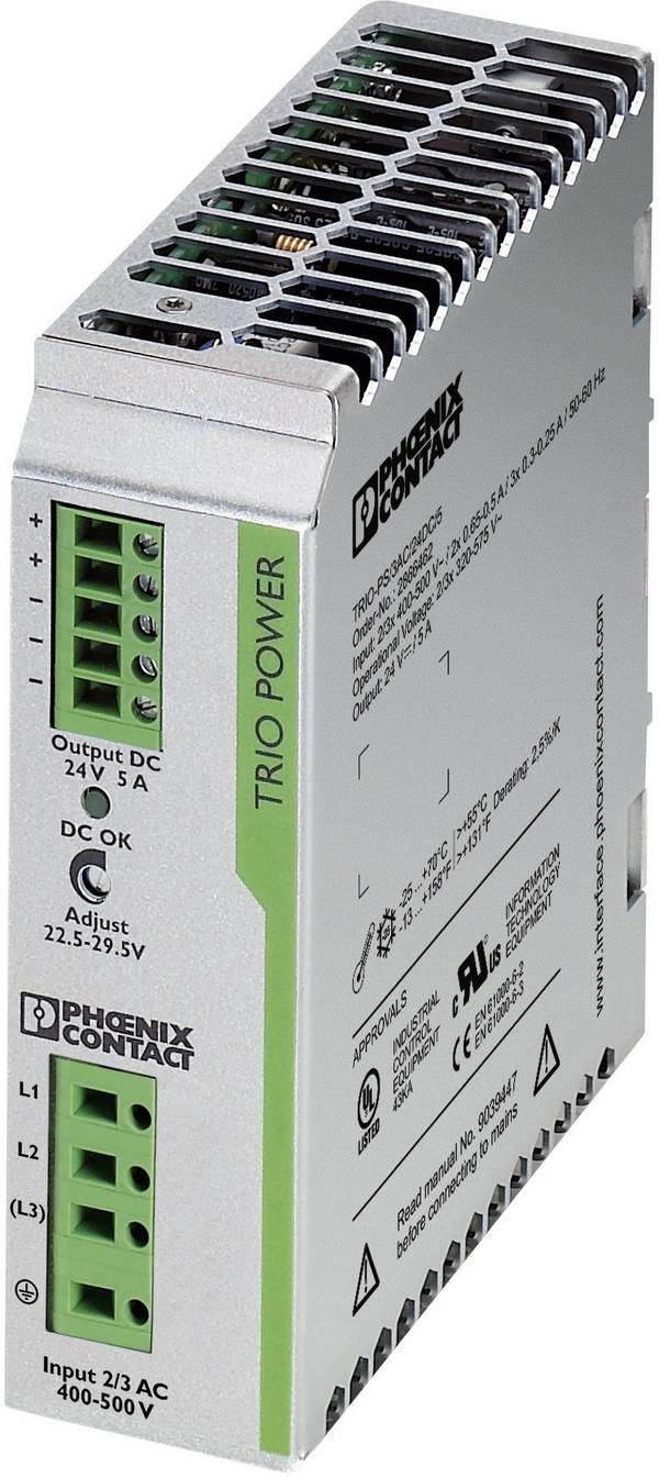 Phoenix Contact 2866462 Hutschienen-Netzteil (DIN-Rail)  24 V/DC 5 A 120 W Anzahl Ausgänge:1 x  Inhalt 1 St.