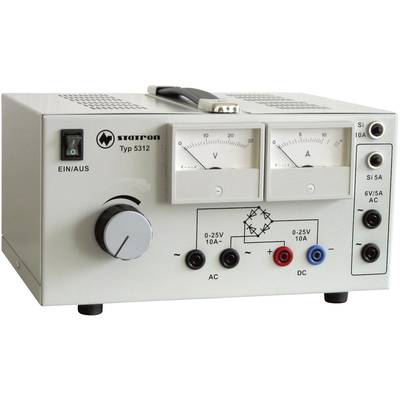 Statron 5312.1 Labornetzgerät, einstellbar  0 - 25 V/AC 10 A 530 W   Anzahl Ausgänge 3 x