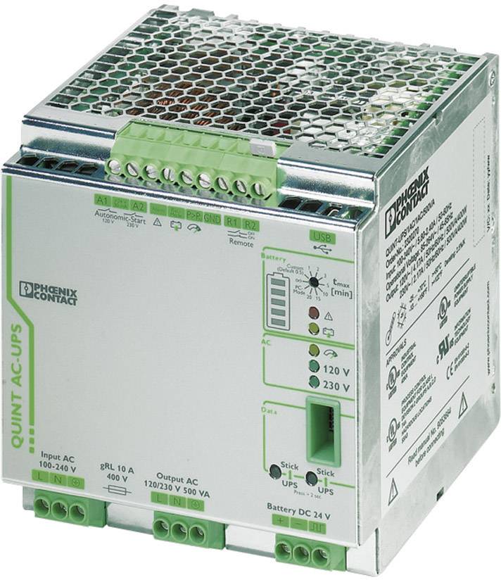 PHOENIX CONTACT Industrielle USV-Anlage (DIN Rail) Phoenix Contact QUINT-UPS/ 1AC/1AC/500VA