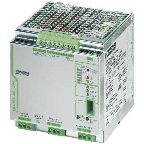 Phoenix Contact QUINT-UPS/ 1AC/1AC/500VA Industrielle USV-Anlage (DIN Rail)