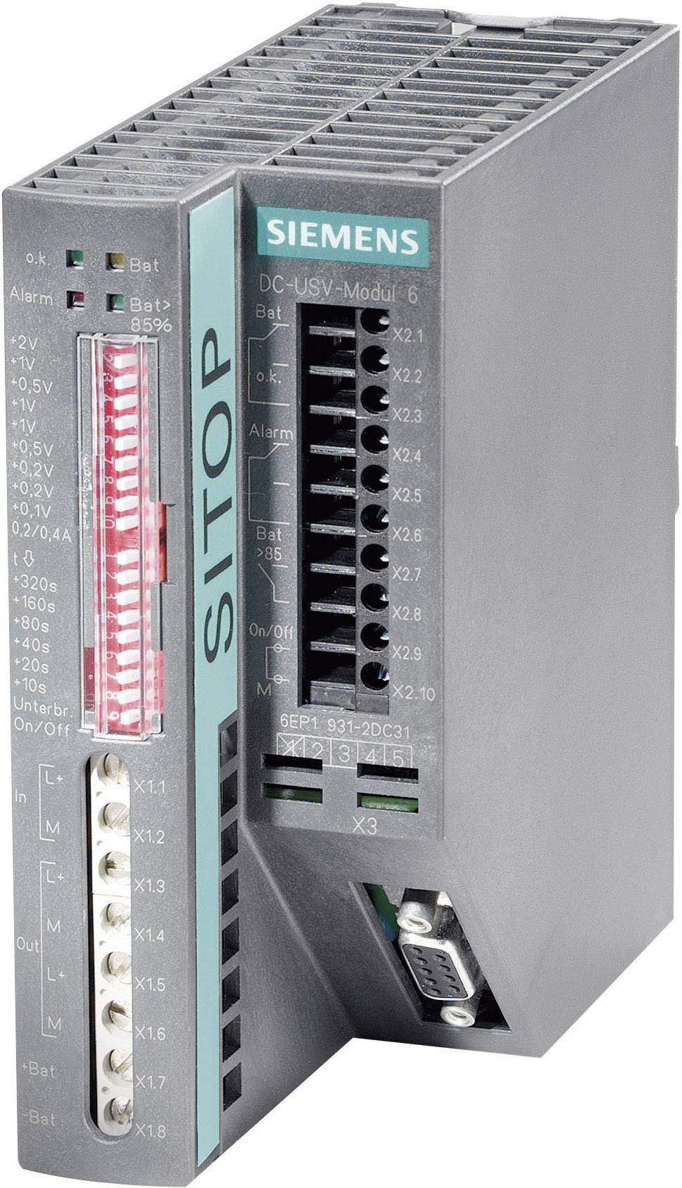 SIEMENS 6EP19312DC21 SITOP 6EP1931-2DC21 DC-USV-Modul 24V/6A o.Schnittstelle