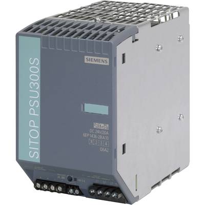 Siemens SITOP PSU300S 24 V/20 A Hutschienen-Netzteil (DIN-Rail)  24 V/DC 20 A 480 W Anzahl Ausgänge:1 x  Inhalt 1 St.