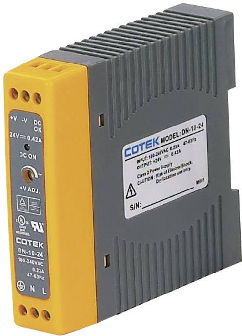 COTEK DN 10-24 Hutschienen-Netzteil (DIN-Rail) 24 V/DC 0.42 A 10 W 1 x