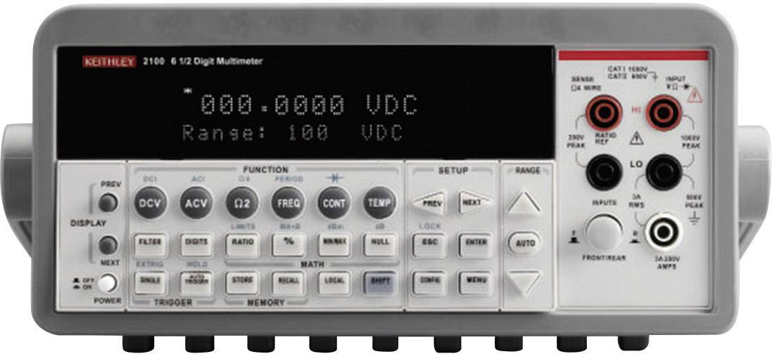 TEKTRONIX Tisch-Multimeter digital Keithley 2100/230-240 Kalibriert nach: DAkkS CAT II 600 V Anzeige