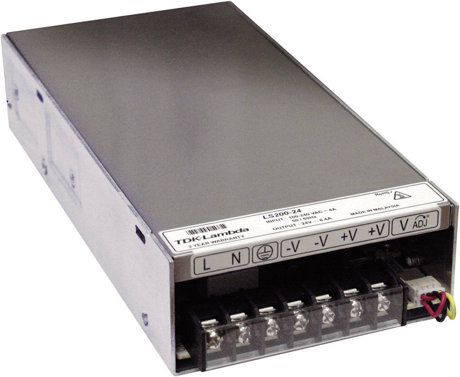 TDK -Lambda LS200-3.3 AC/DC-Einbaunetzteil 40 A 200 W 3.6 V/DC
