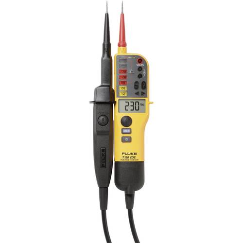 Fluke T130/VDE Zweipoliger Spannungsprüfer kalibriert (DAkkS-akkreditiertes Labor) CAT III 690 V, CAT IV 600 V LED, LCD,...