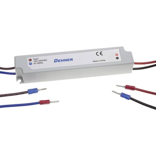 Dehner Elektronik LED 12V24W-IP67 26159 LED-Trafo Konstantspannung 24 W 0 - 2 A 12 V/DC nicht dimmbar, Überlastschutz 1 ...