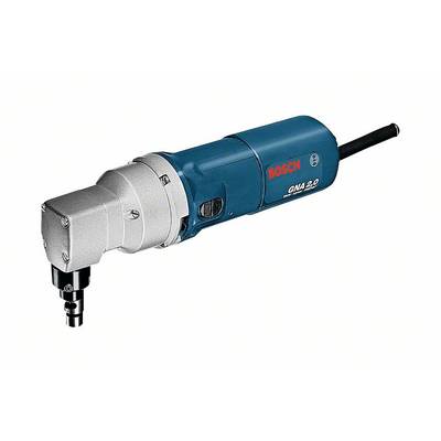Elektrowerkzeug zum Schneiden von Metallen, Markenname auf der Seite, Kabel rückseitig.