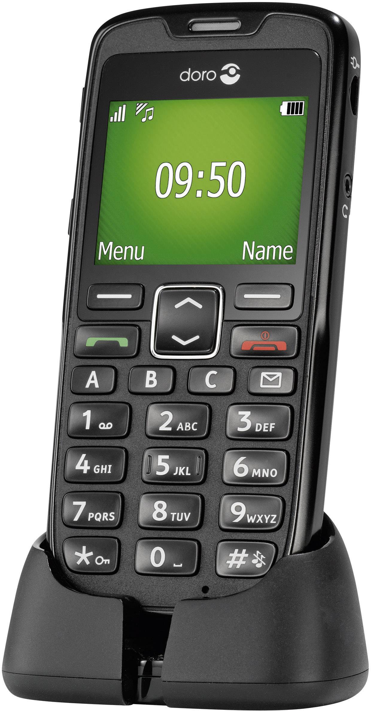 doro Big Button SIM Free Mobile Phone, Black from