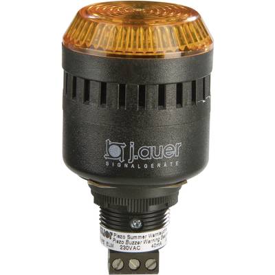 Auer Signalgeräte Kombi-Signalgeber LED ELM Orange Dauerlicht, Blinklicht 24 V/DC, 24 V/AC 