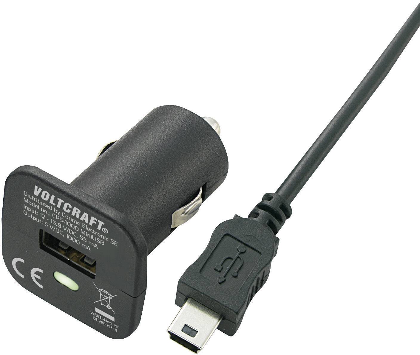VOLTCRAFT CPS 1000 MiniUSB CPS 1000 MiniUSB USB Ladegerät VOLTCRAFT CPAS 1000 CPAS 1000 USB Ladegerät KFZ, LKW
