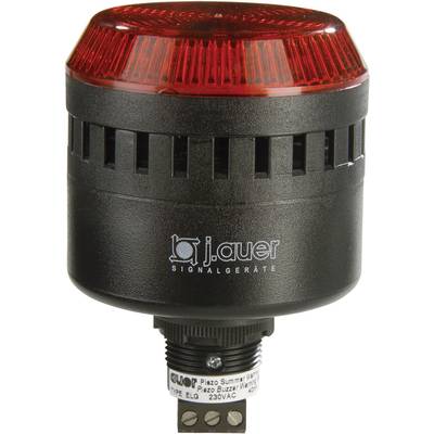Auer Signalgeräte Kombi-Signalgeber LED ELG Rot Dauerlicht, Blinklicht 24 V/DC, 24 V/AC 