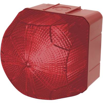 Auer Signalgeräte Signalleuchte LED QDX 874462408 Rot Rot Dauerlicht, Blinklicht 24 V/DC, 24 V/AC, 48 V/DC, 48 V/AC 