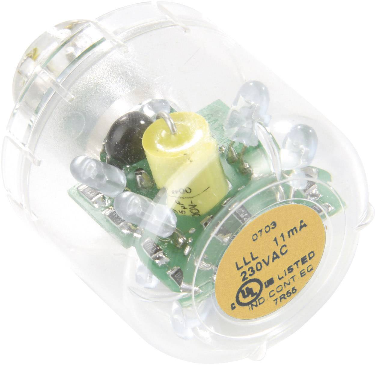 AUER SIGNAL geräte LED-Lampe LED-Dauerlicht LLL Orange, 24 V AC/DC, BA15d