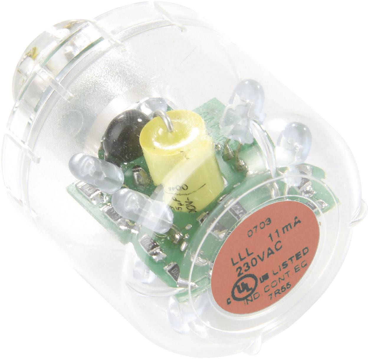 AUER SIGNAL geräte LED-Lampe LED-Dauerlicht LLL Rot, 24 V AC/DC, BA15d