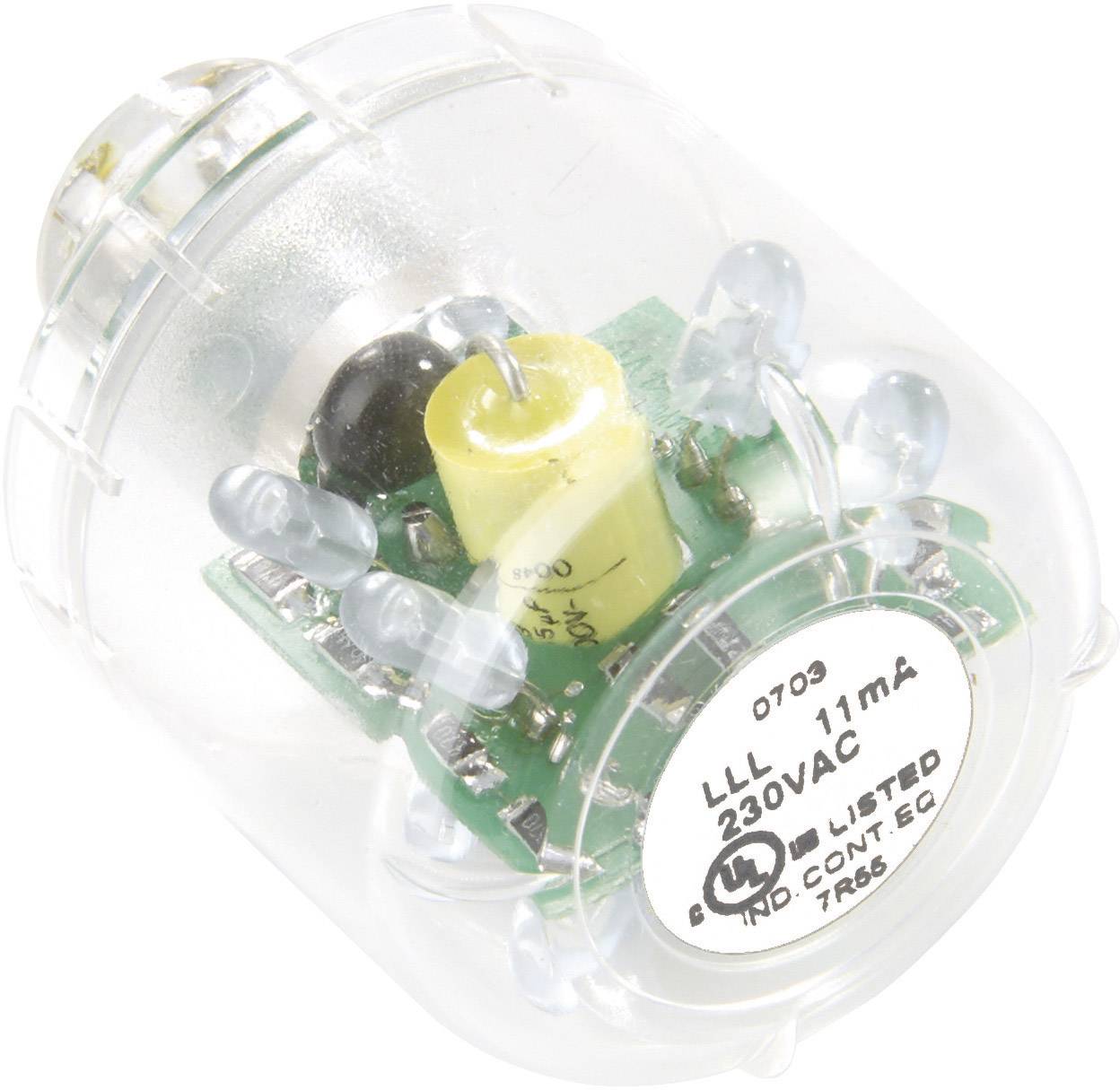 AUER SIGNAL geräte LED-Lampe LED-Dauerlicht LLL Klar, 24 V AC/DC, BA15d