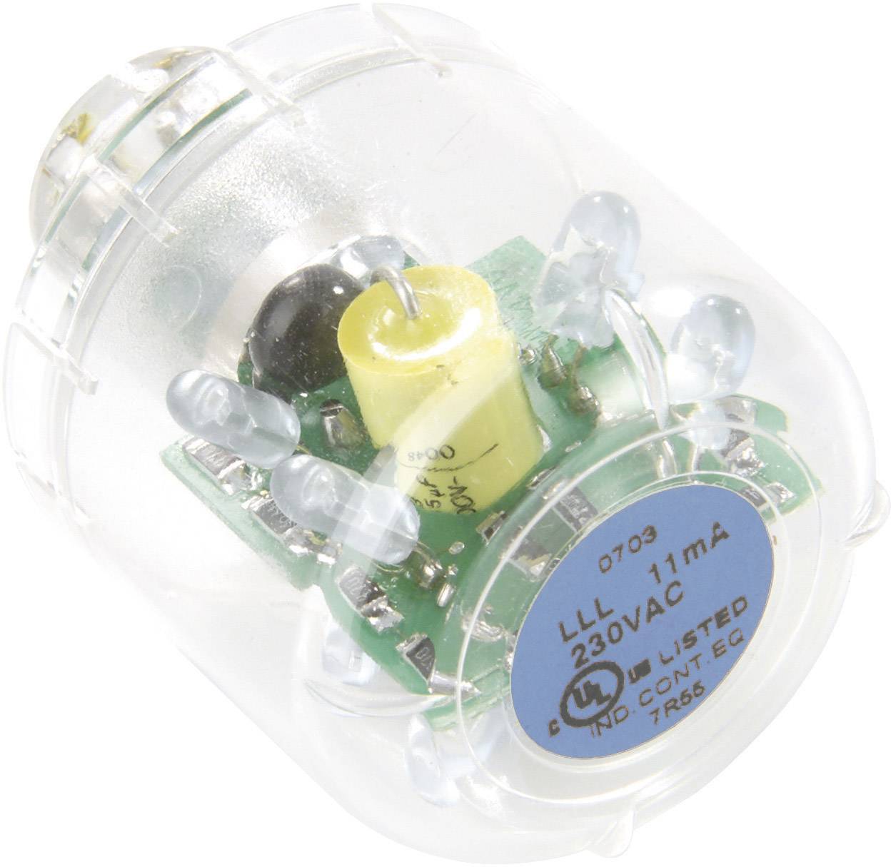 AUER SIGNAL geräte LED-Lampe LED-Dauerlicht LLL Blau, 24 V AC/DC, BA15d