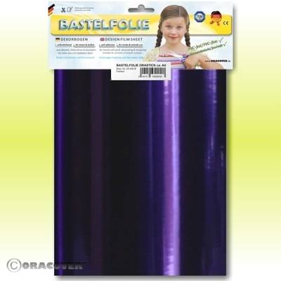 Oracover 25-100-B Klebefolie Orastick (L x B) 300 mm x 208 mm Chrom-Violett