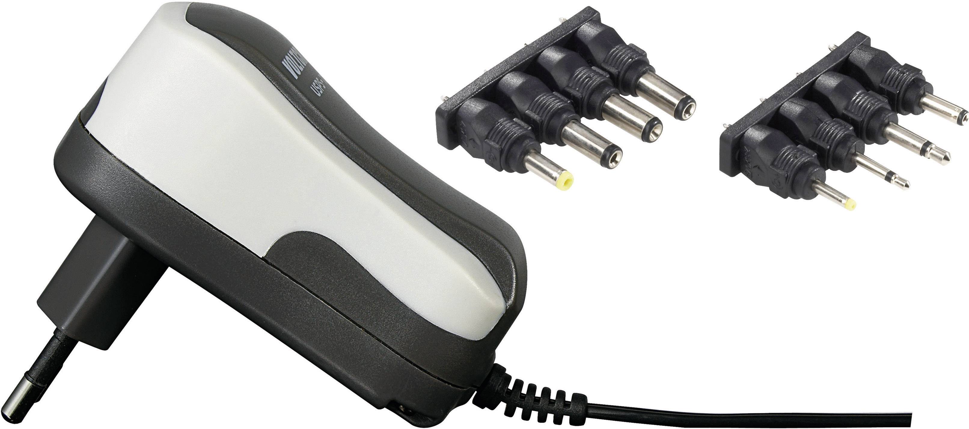 VOLTCRAFT USPS 600 Steckernetzteil, einstellbar 3 V/DC, 4.5 V/DC, 5 V/DC, 6 V/DC, 7.5 V/DC, 9 V/DC, 12 V/DC 600 mA 7.2 W-1