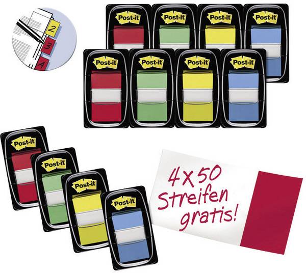 Post-it Haftstreifen Index  Promotion 680-P12 farbig - Artikel: 110262899