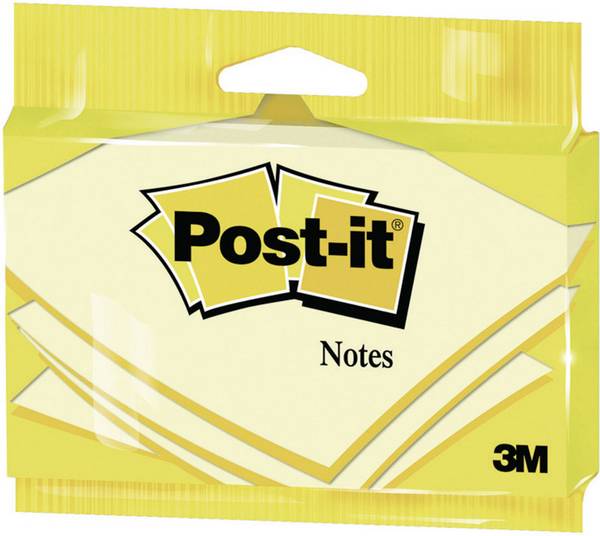 Post-it Haftnotiz 7100172279 76 mm x 127 mm  Gelb 100 Blatt