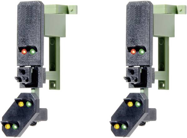 Viessmann Modelltechnik 4752 H0 Lichtsignal mit Vorsignal Blocksignalköpfe Fertigmodell DB