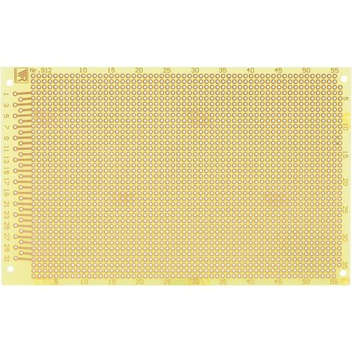 Rademacher WR-Typ 912 Experimentierplatine Epoxyd (L x B) 160 mm x 100 mm 35 µm Rastermaß 2.54 mm Inhalt 1 St.