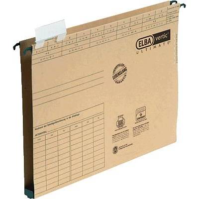 ELBA Hängesammler vertic Ultimate 100552068 DIN A4 20mm Karton braun-0