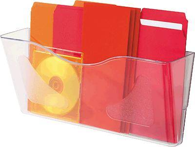 Deflecto Wandprospekthalter DocuPocket CP074YT A4 quer tr-0