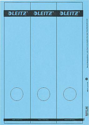 Ordneretikett lang/breit Papier blau 75 St./Pack.-0