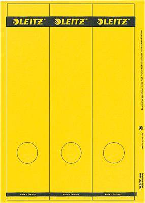 Ordneretikett lang/breit Papier gelb 75 St./Pack.-0