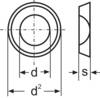 Unterlegscheibe 5.3 mm 10 mm Stahl verzinkt 100 St. TOOLCRAFT A5,3 D125:A2K 194701