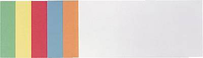 FRANKEN Moderationskarte,Rechteck,9,5x20,5cm,selbstklebend,farbig sortiert,VE=300 Stück