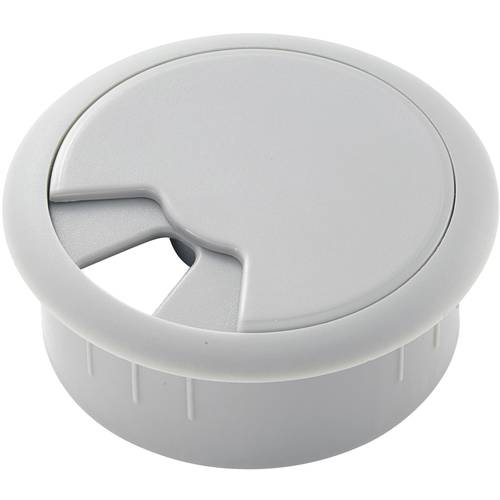 TRU COMPONENTS 522829 Kabeldurchführung für Arbeitsplatten ABS Grau 1 St.
